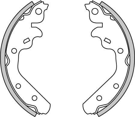 BRAKE SHOES AXLE SET (4)