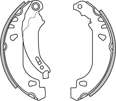 BRAKE SHOES AXLE SET (4)