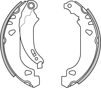 BRAKE SHOES AXLE SET (4)