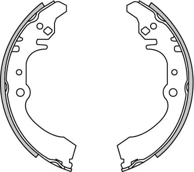 BRAKE SHOES AXLE SET (4)