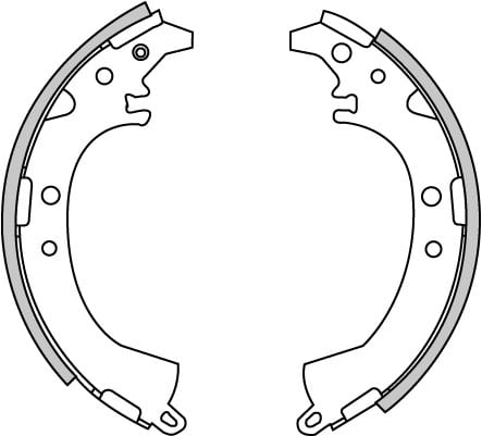 BRAKE SHOES AXLE SET (4)