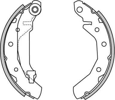 BRAKE SHOES AXLE SET (4)