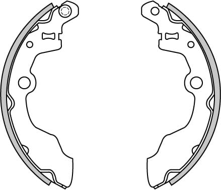 BRAKE SHOES AXLE SET (4)
