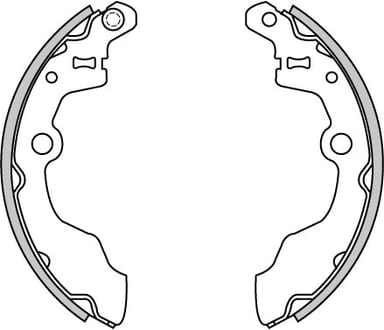 BRAKE SHOES AXLE SET (4)