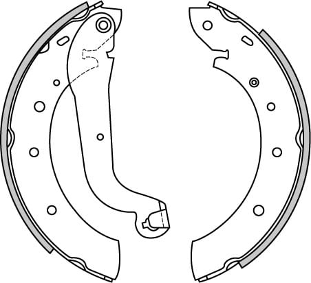 BRAKE SHOES AXLE SET (4)
