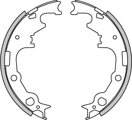 BRAKE SHOES AXLE SET (4)