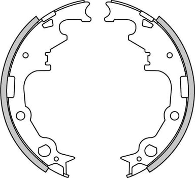 BRAKE SHOES AXLE SET (4)