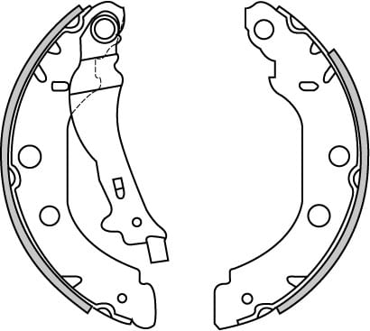 BRAKE SHOES AXLE SET (4)