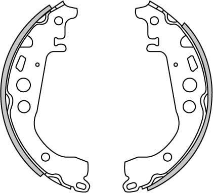 BRAKE SHOES AXLE SET (4)