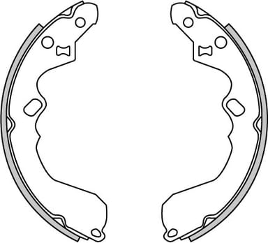 BRAKE SHOES AXLE SET (4)