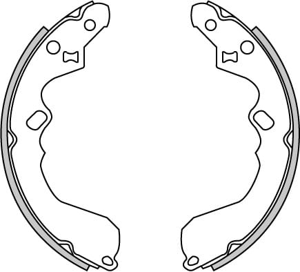 BRAKE SHOES AXLE SET (4)