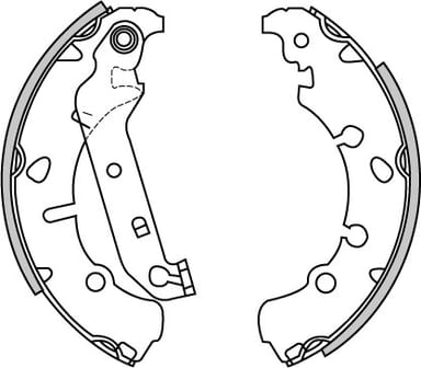BRAKE SHOES AXLE SET (4)