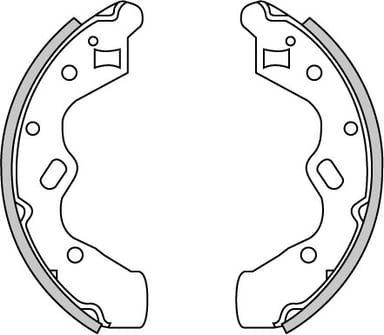 BRAKE SHOES AXLE SET (4)