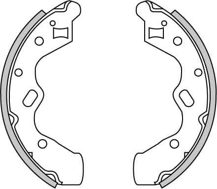 BRAKE SHOES AXLE SET (4)