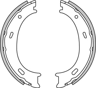 HAND BRAKE SHOES SET (4)
