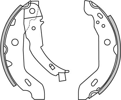 BRAKE SHOES AXLE SET (4)