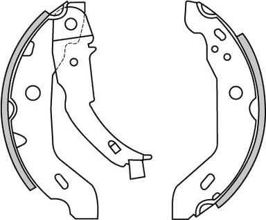 BRAKE SHOES AXLE SET (4)