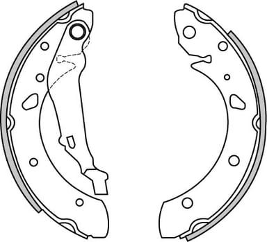 BRAKE SHOES AXLE SET (4)