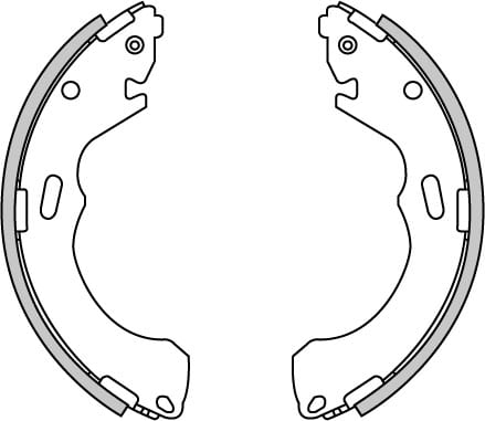 BRAKE SHOES AXLE SET (4)