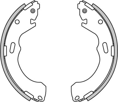 BRAKE SHOES AXLE SET (4)