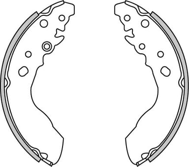 BRAKE SHOES AXLE SET (4)