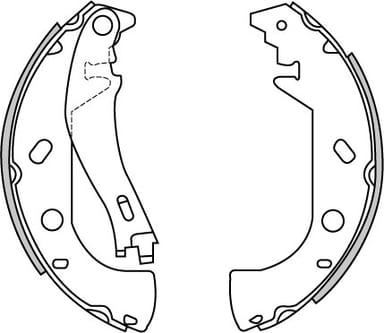 BRAKE SHOES AXLE SET (4)