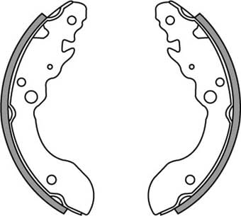 BRAKE SHOES AXLE SET (4)
