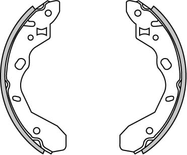 BRAKE SHOES AXLE SET (4)