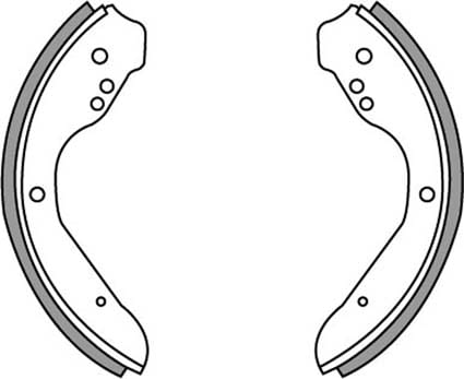 BRAKE SHOES AXLE SET (4)