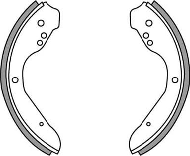 BRAKE SHOES AXLE SET (4)