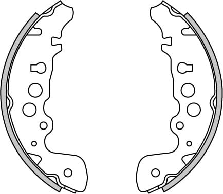 BRAKE SHOES AXLE SET (4)