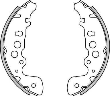 BRAKE SHOES AXLE SET (4)