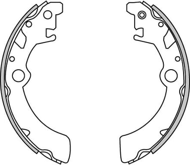 BRAKE SHOES AXLE SET (4)