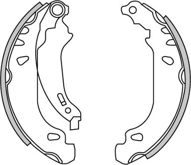 BRAKE SHOES AXLE SET (4)