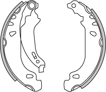 BRAKE SHOES AXLE SET (4)