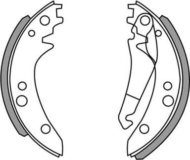 BRAKE SHOES AXLE SET (4)