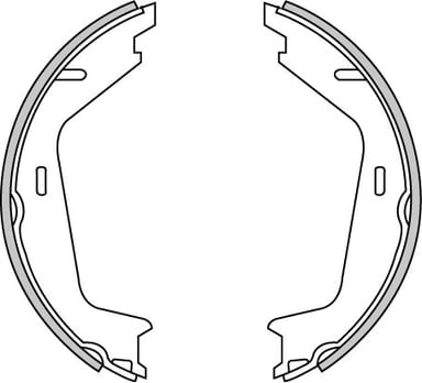 HAND BRAKE SHOES SET (4)