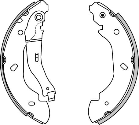 BRAKE SHOES AXLE SET (4)
