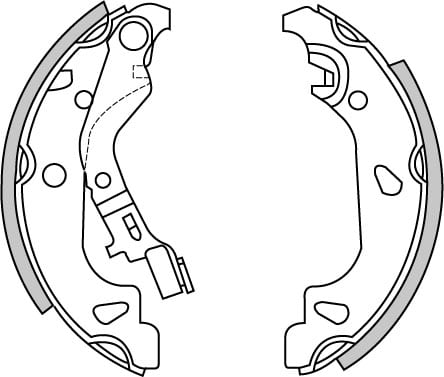 BRAKE SHOES AXLE SET (4)