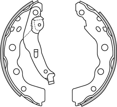 BRAKE SHOES AXLE SET (4)