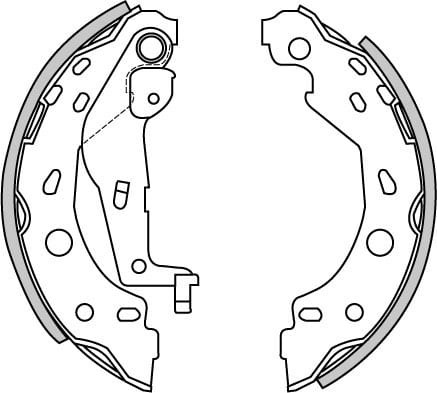 BRAKE SHOES AXLE SET (4)