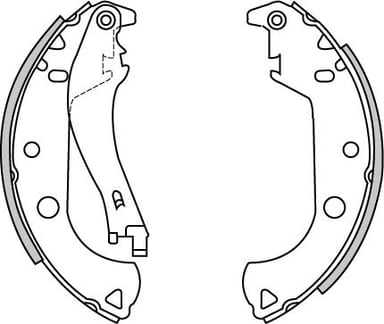 BRAKE SHOES AXLE SET (4)