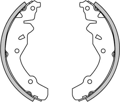 BRAKE SHOES AXLE SET (4)