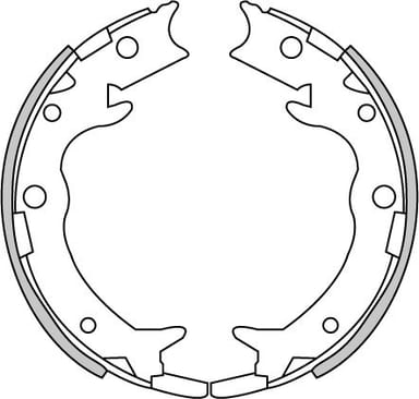 HAND BRAKE SHOES SET (4)