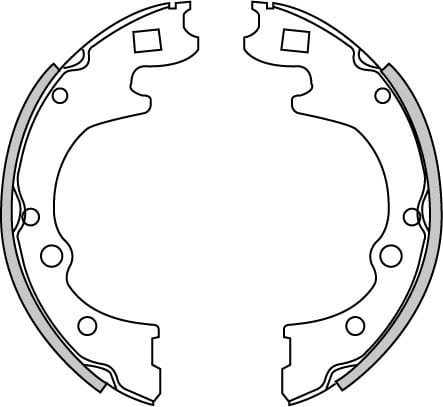 BRAKE SHOES AXLE SET (4)