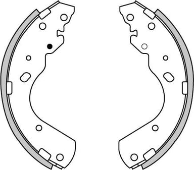 BRAKE SHOES AXLE SET (4)