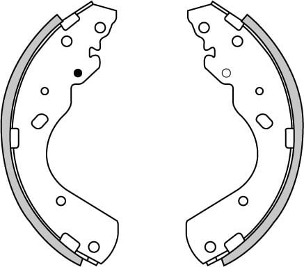 BRAKE SHOES AXLE SET (4)
