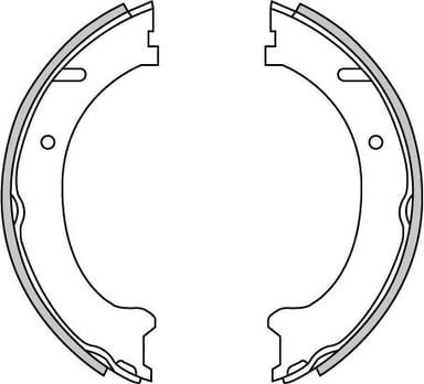 HAND BRAKE SHOES SET (4)
