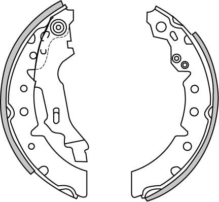 BRAKE SHOES AXLE SET (4)