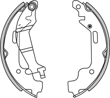 BRAKE SHOES AXLE SET (4)